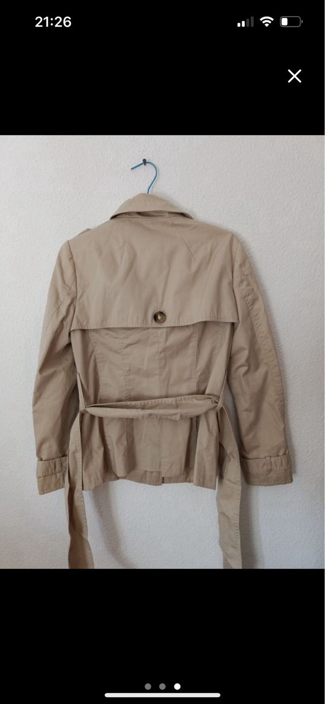 Chaqueta Zara Beige Corta