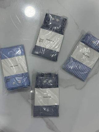 Boxer Massimo Dutti rayas azul y blanco talla XL