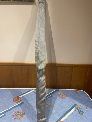 Cortina Estor Gris Plata 140x175 Seda.Y mecanismo.