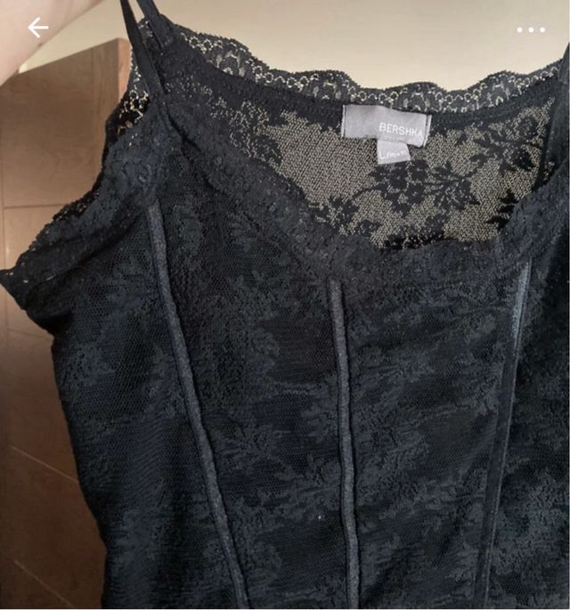 Camiseta lencera encaje tirantes T.M