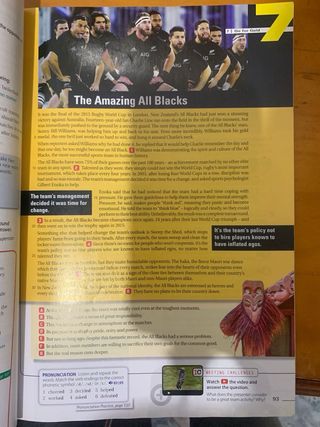 libro inglés, primero de bachiller