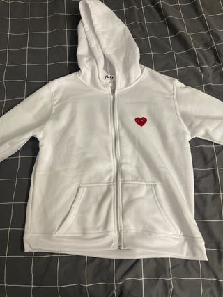 Sudadera Comme des Garçons PLAY Blanca