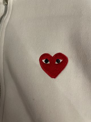 Sudadera Comme des Garçons PLAY Blanca