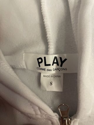 Sudadera Comme des Garçons PLAY Blanca