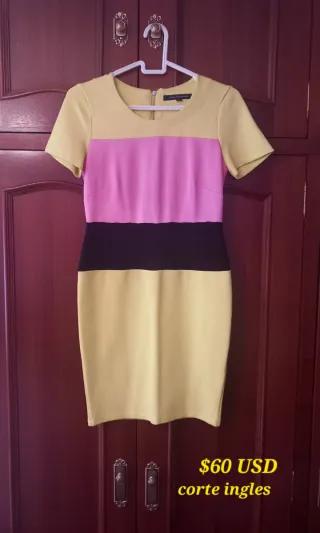 Vestido tricolor El Corte Inglés