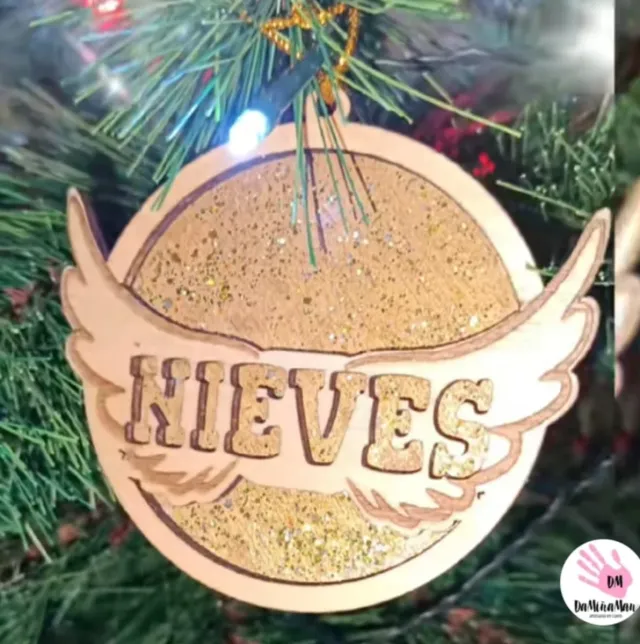 Adorno Navideño Personalizado Madera