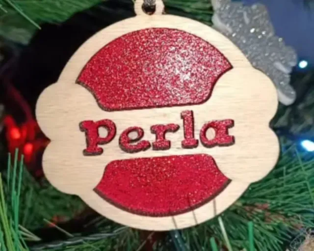 Adorno Navideño Personalizado Madera