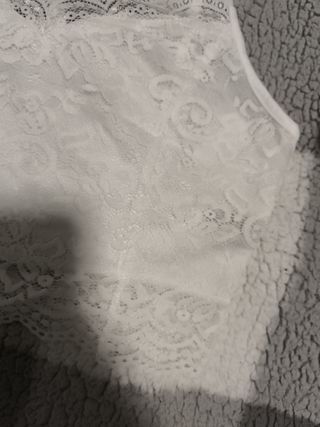 Top encaje blanco de tirantes