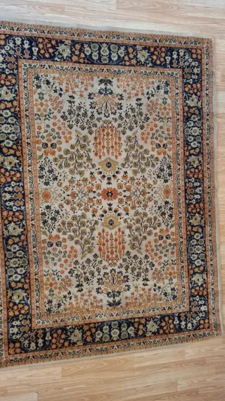 Tapete/Carpete bege e laranja 1,94x1,42