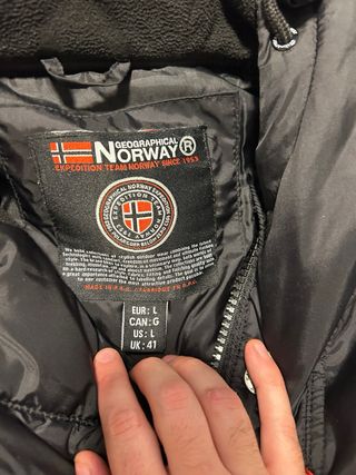 Cazadora Geographical Norway Negra