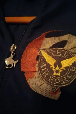 Chaqueta licra con cremallera Punkyfish azul