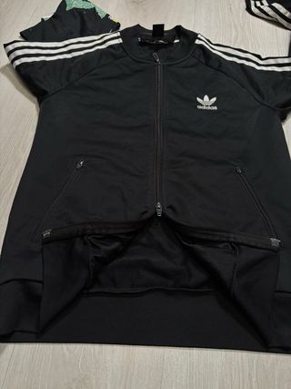 Sudadera Adidas Originals Mujer Negra y Blanca