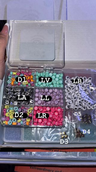 Bracciale personalizzato in perline