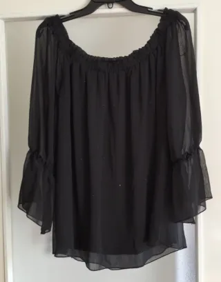 Blusa fiesta negra