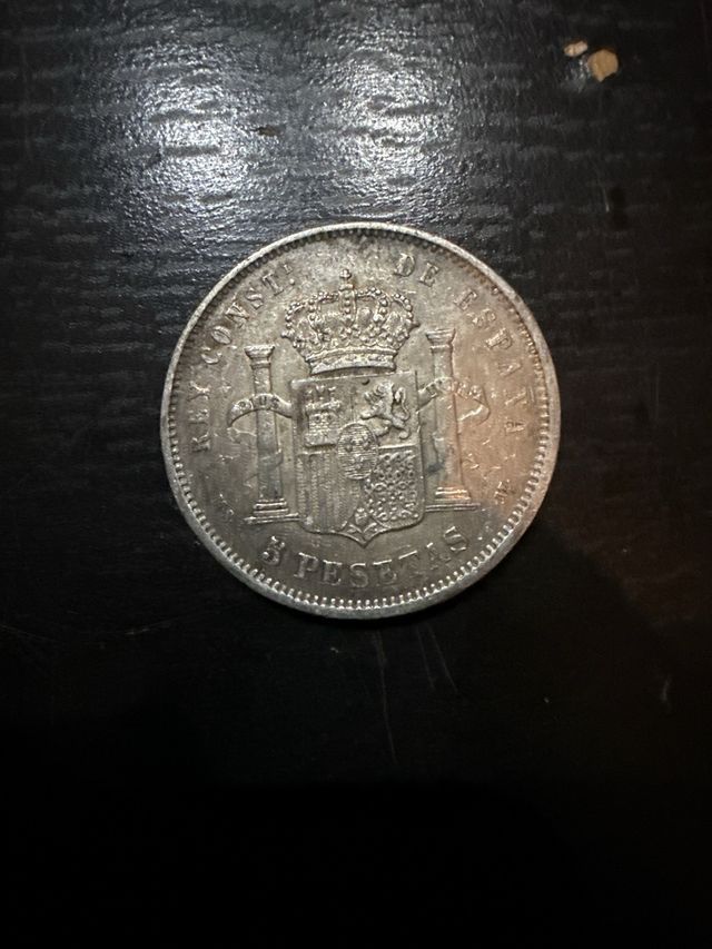 Moneda Plata 2 Pesetas Alfonso XII 1882