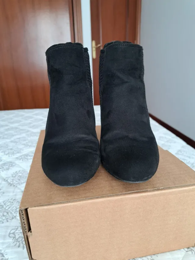 Botines Bershka Mujer Talla 37 Negros