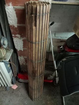Persianas de madera enrollables