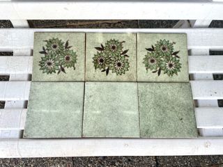 Lote 175 Azulejos Antiguos Florales