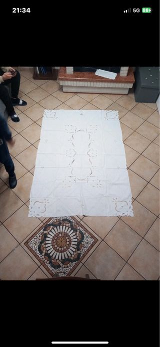 Tovaglia rettangolare bianca 8 persone