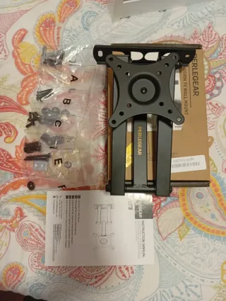 Soporte pared TV articulado negro de 10 a 30 pulga