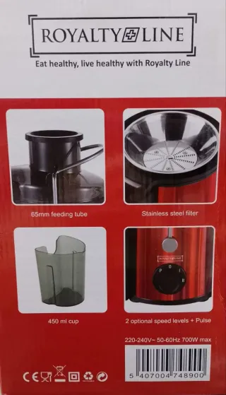 Estrattore di succo Royalty Line rosso