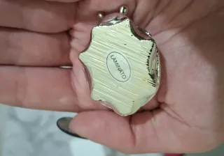 Coccinella portafortuna argento laminato