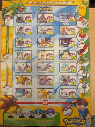 Tablero Promocional Figuras Pokemon Bandai