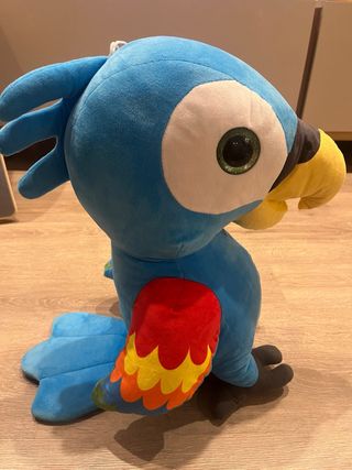 Peluche loro azul grande