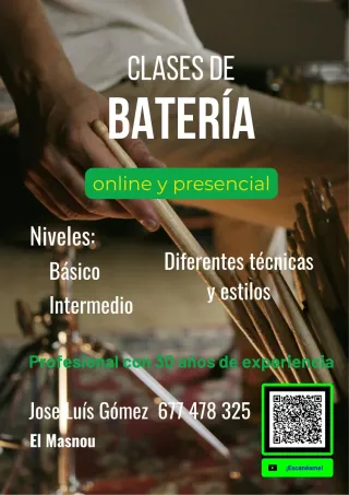Clases particulares de batería