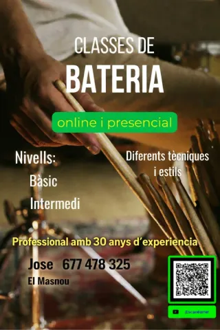 Clases particulares de batería