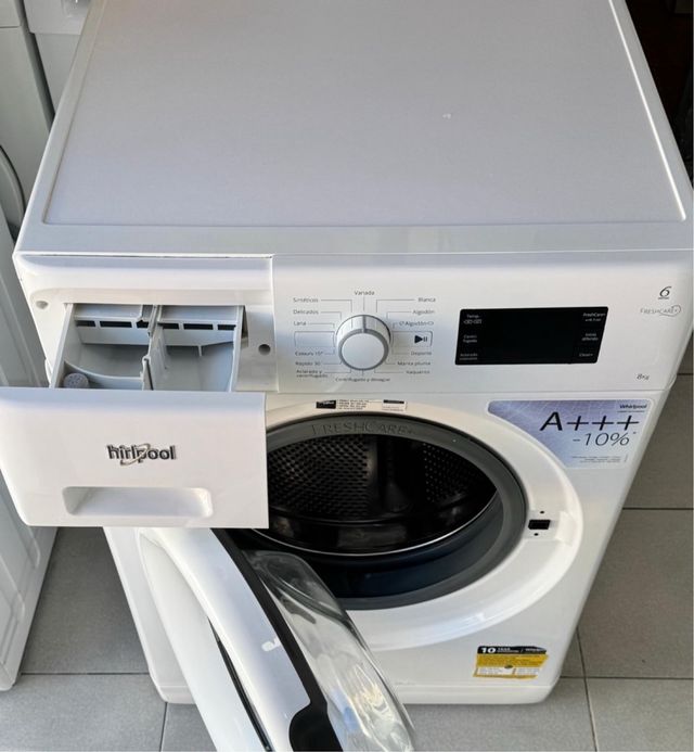 LAVADORA WHIRPOOL BLANCO LAVADO 8kg 1200RPM