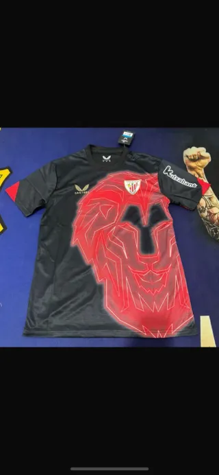 Camiseta Athletic Club Castore Negra y Roja