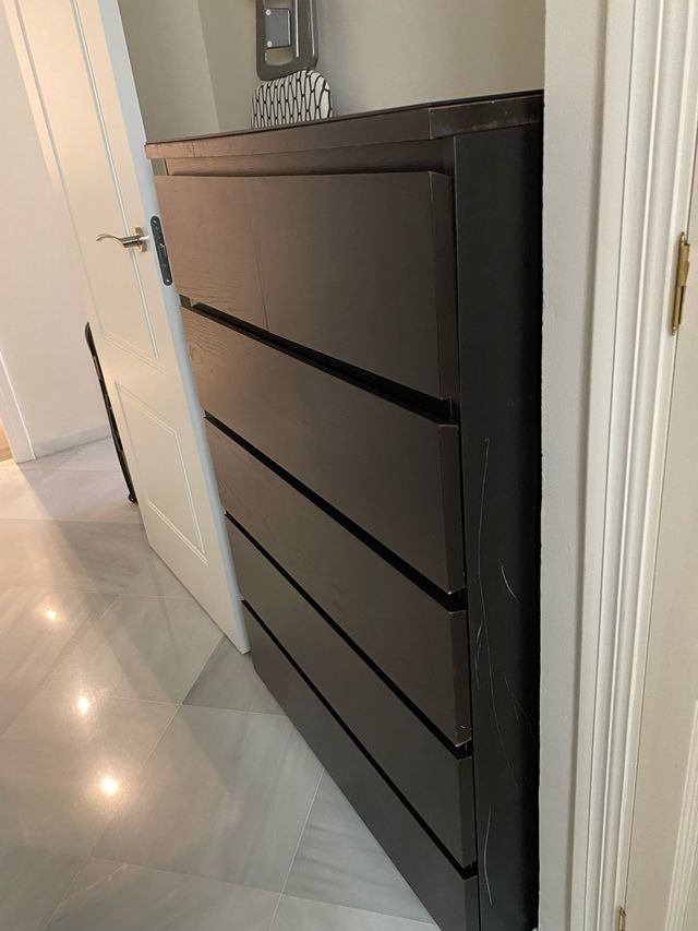 Cómoda Malm Ikea Negra