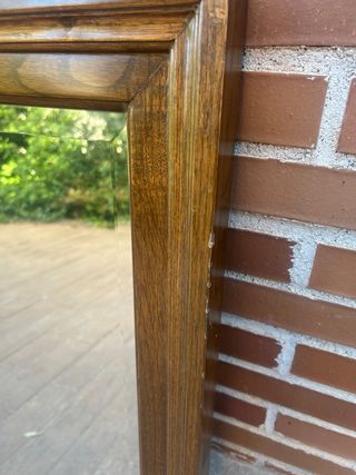 Espejo de madera con marco