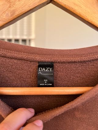 Sudadera marrón chocolate oversize