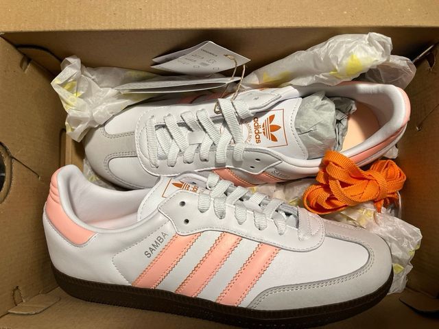 Adidas Samba Talla 40 Blanco/Rosa