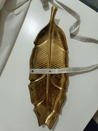 Vassoio Villa d'Este vintage in ceramica dorata