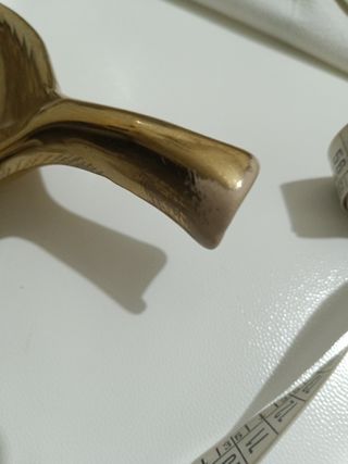 Vassoio Villa d'Este vintage in ceramica dorata