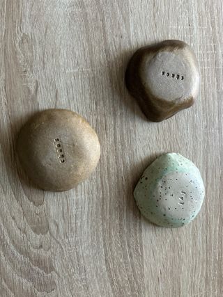 Set di 3 ciotole in ceramica fatte a mano