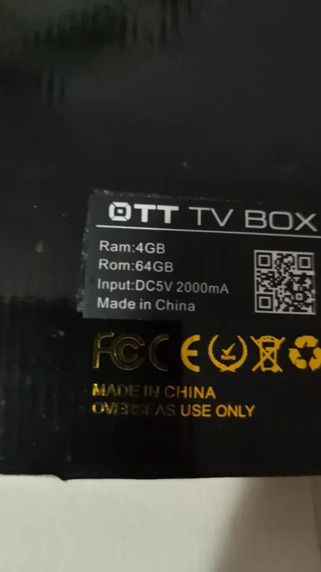 TV Box BOX con mando y cargador