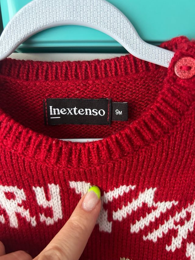 Jersey navideño reno talla 9 meses