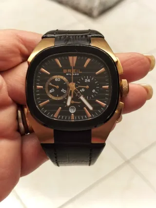 Orologio Breil Milano Uomo Nero/Oro rosa