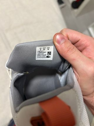 Zapatillas Lacoste Blancas y Grises