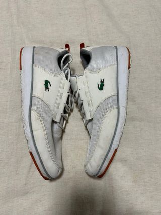 Zapatillas Lacoste Blancas y Grises