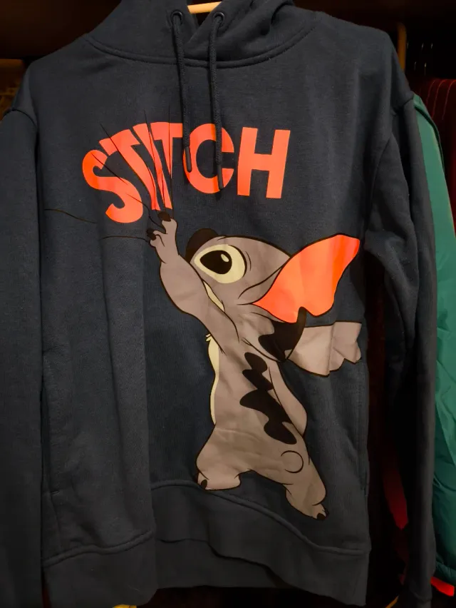 Sudadera Stitch Azul y Rosa