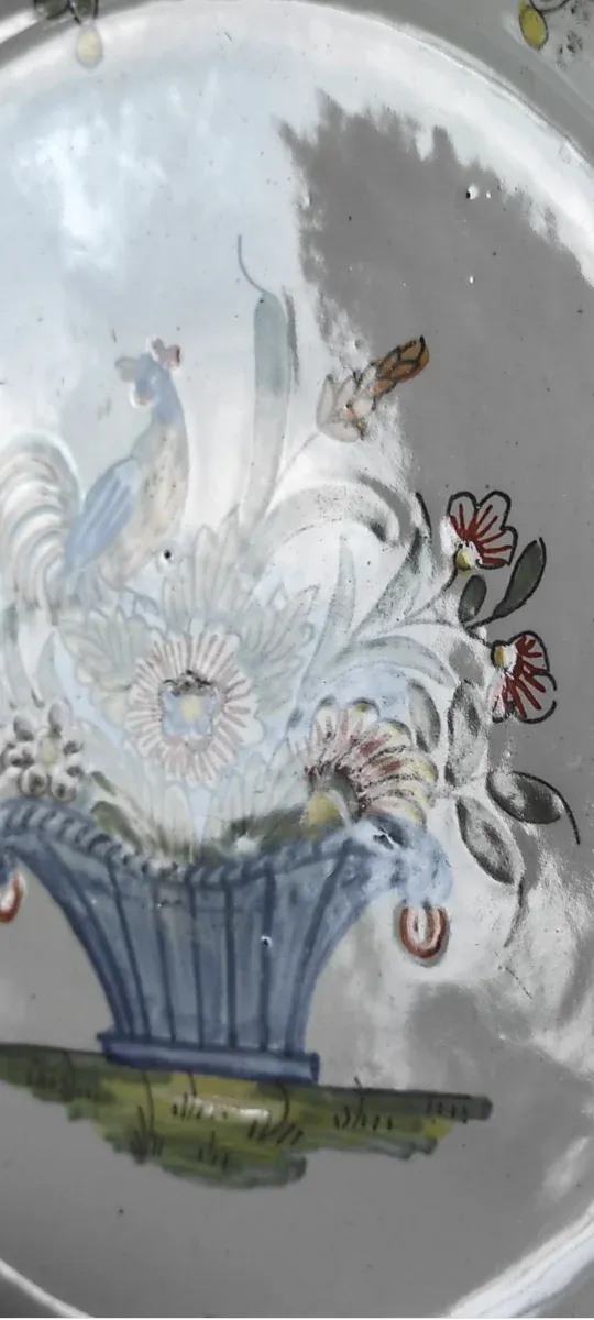 Piatto Desvres 1900 Geo Martel