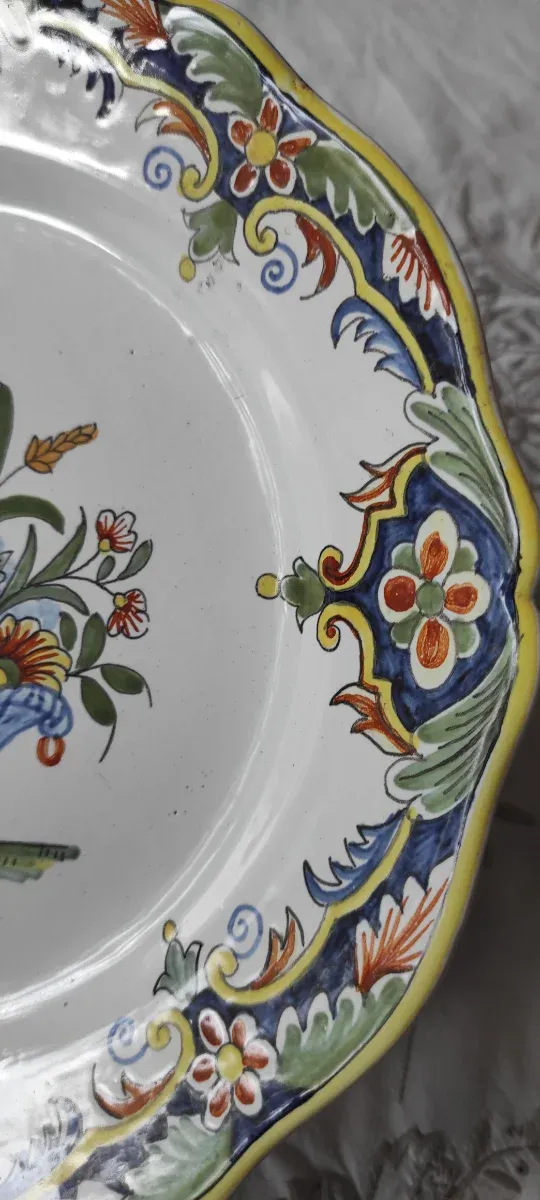 Piatto Desvres 1900 Geo Martel