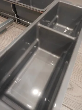 Organizador de cajón cocina gris