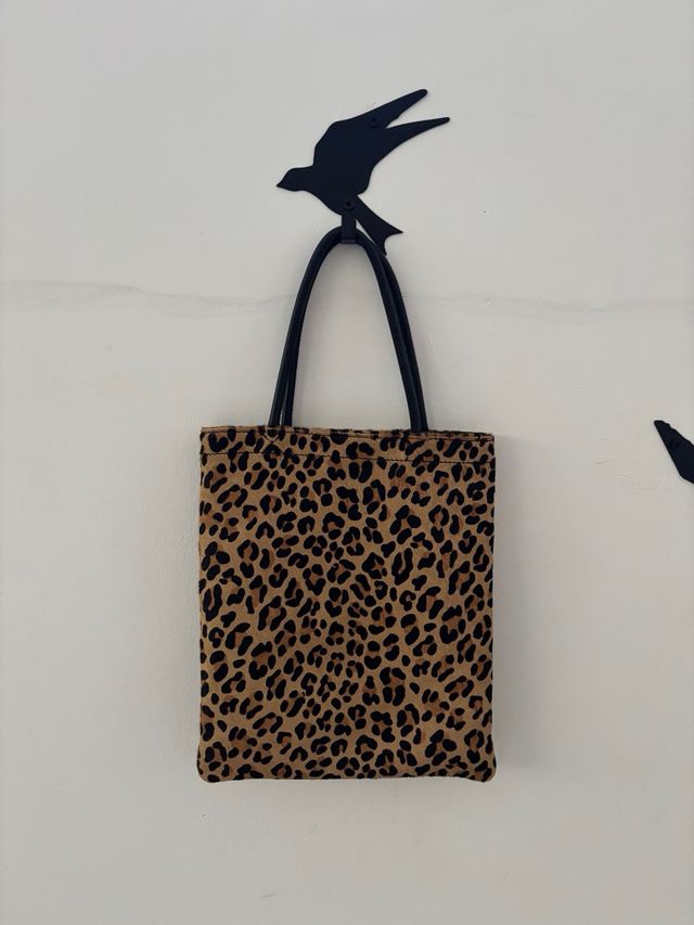 Bolso Zara Animal Print Piel Natural