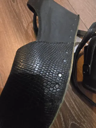 Sandalias Vialis Piel Negra